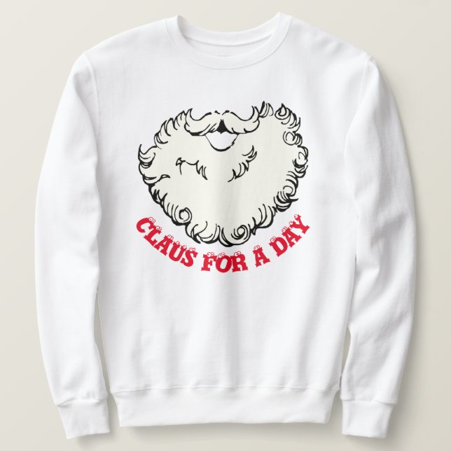 Sudadera Mikitez santaclaus barba jengibre (Anverso del diseño)