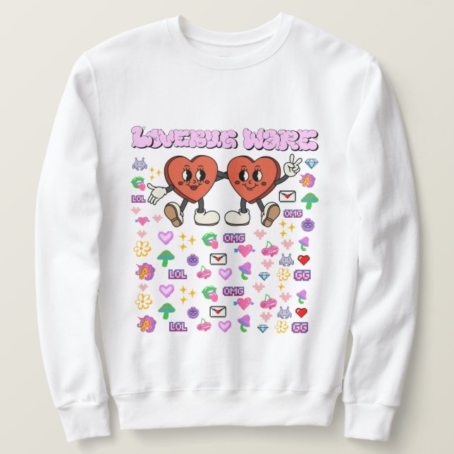 Sudadera Mikitiez personalizado valentine divertido softwar (Anverso del diseño)