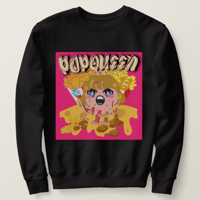 Sudadera Mikitiez popqueen popcorn moivenight cinema (Anverso del diseño)