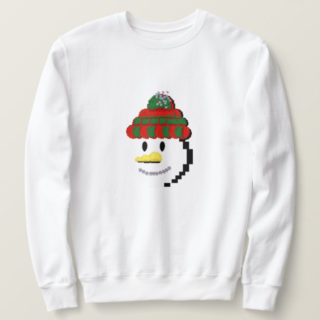 Sudadera Mikitiez snowman winterwonderland pixleart  (Anverso del diseño)