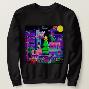 Sudadera Mikitiez terex dinosaur pixel christmasgame
