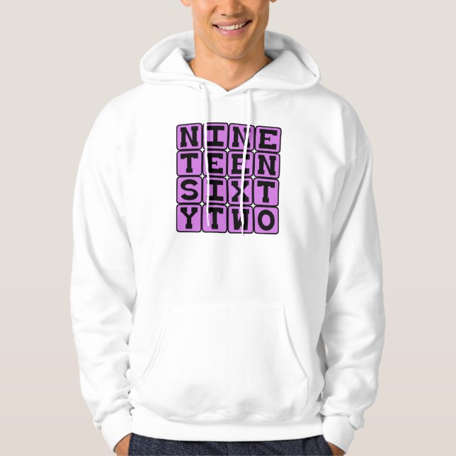 Sudadera Mil Novecientos Sesenta y Dos, Año 1962 (Anverso)