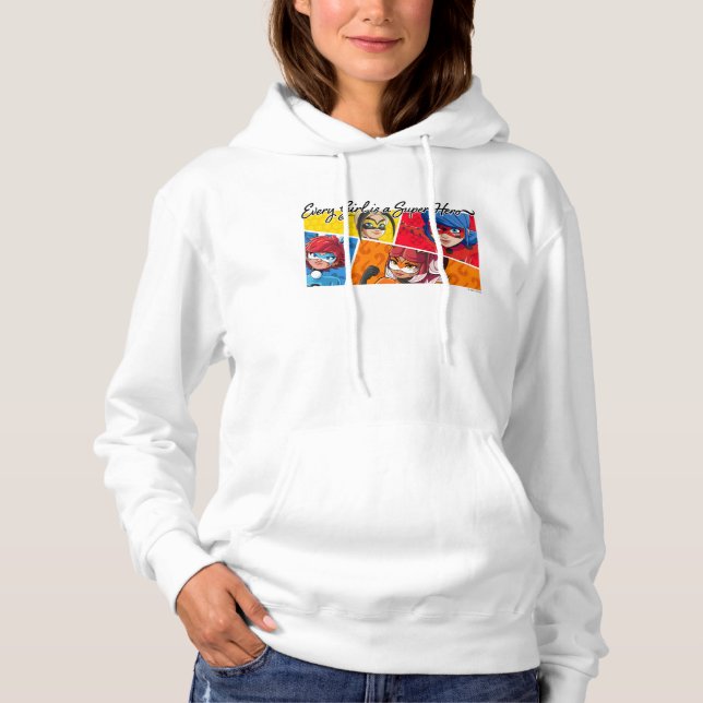 Sudadera Milagroso Cada Chica es un superhéroe (Anverso)