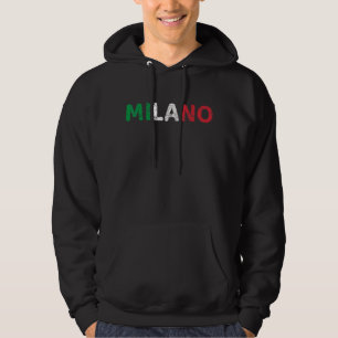 Sudadera Milán Italia Bandera Orgullo italiano Italia Vacac