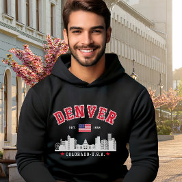 Sudadera Mile High City Skyline Illustration