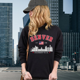 Sudadera Mile High City Skyline Illustration