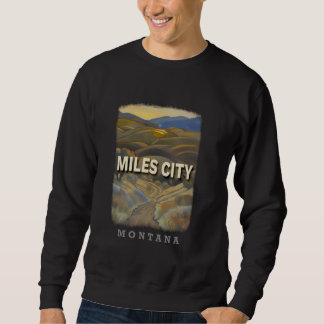 Sudadera Miles City Montana MT Espacios naturales abiertos