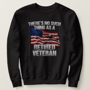 Sudadera Militares - Nada como veterano retirado