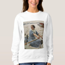 Sudadera Milk Maid en un barco de remo (por Albert Edelfelt