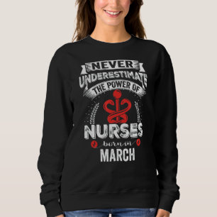 Sudadera Millones de enfermeras marchan nunca subestiman el