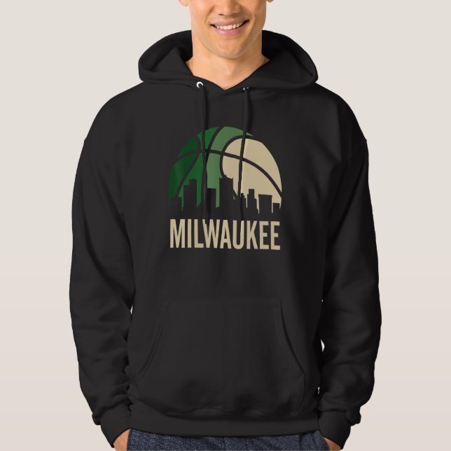 Sudadera Milwaukee Basketball B-Ball City Retro City Sunset (Anverso)