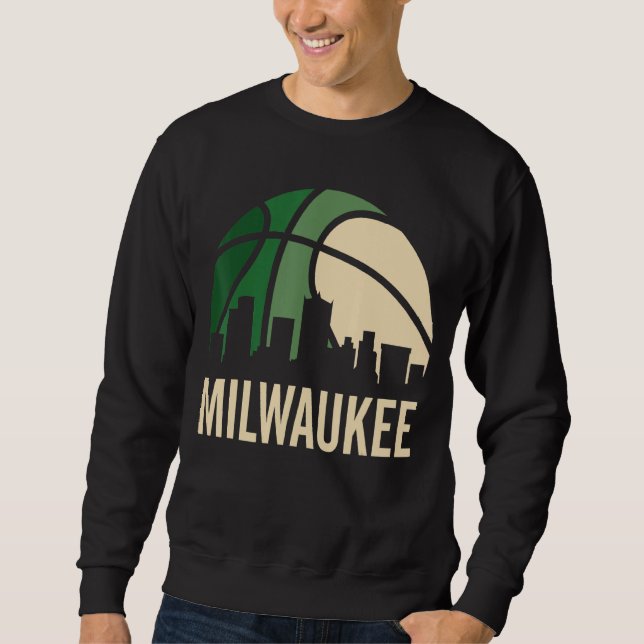 Sudadera Milwaukee Basketball B-Ball City Retro City Sunset (Anverso)