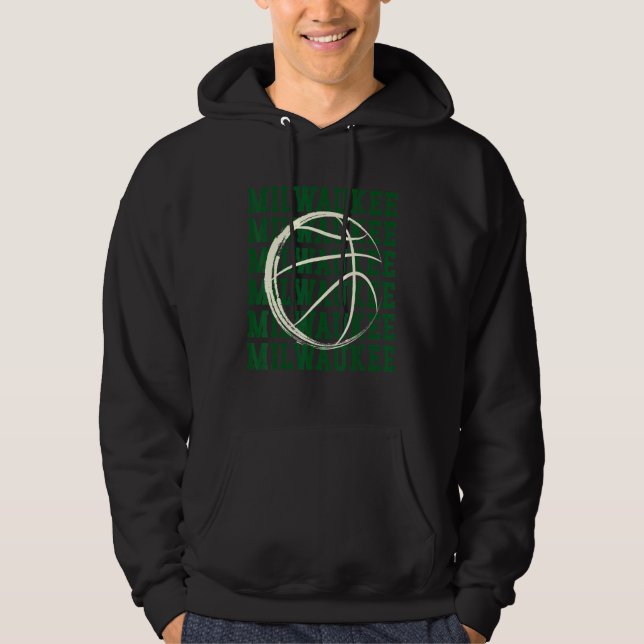 Sudadera Milwaukee Basketball Wisconsin Baloncesto Wi B-Bal (Anverso)
