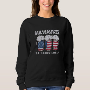 Sudadera Milwaukee Drinking Squad Wisconsin Alcoholic Wi Dr