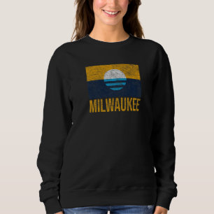 Sudadera Milwaukee Wisconsin Bandera Popular Sunris