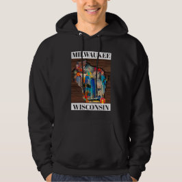 Sudadera Milwaukee, Wisconsin collage 2026