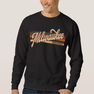 Sudadera Milwaukee Wisconsin Estilo Retro De Los Años 80