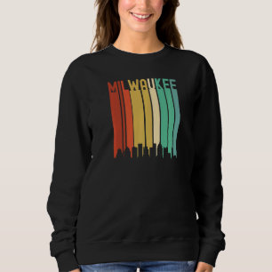 Sudadera Milwaukee Wisconsin Retro City Architecture Vintag