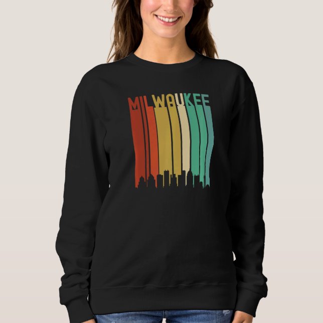 Sudadera Milwaukee Wisconsin Retro City Architecture Vintag (Anverso)