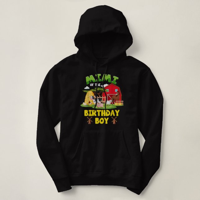 Sudadera Mimi De Birthday Boy Farm Animals Barnyard Par (Diseño del anverso)