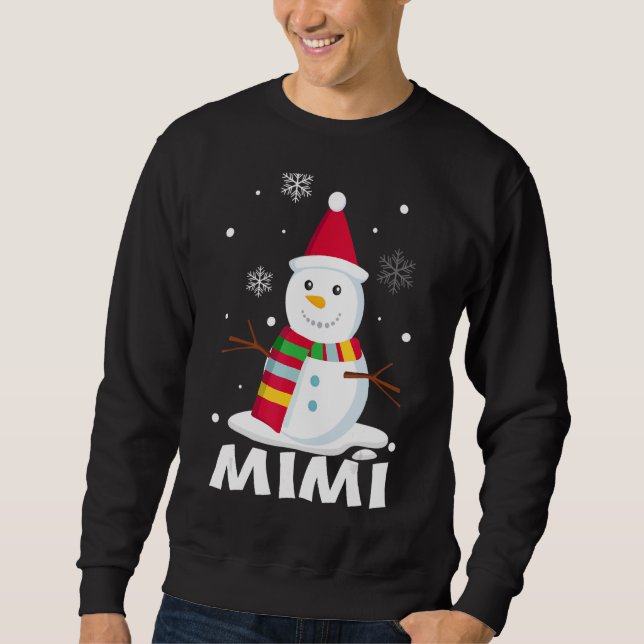Sudadera Mimi Snowman Santa Navidades coincidiendo con la f (Anverso)