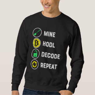 Sudadera Mina De Cripto: Mín. Decodo De Minas Repitiendo Mí