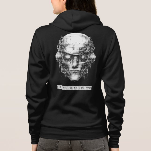 Sudadera Mind Control Cyberpunk Robot Front & Back (Reverso)