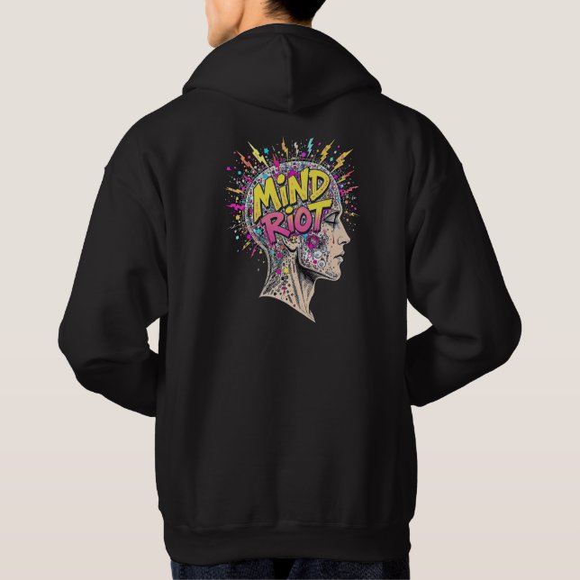 Sudadera Mind Riot Hoodie - Resumen de caos, energía creati (Reverso)