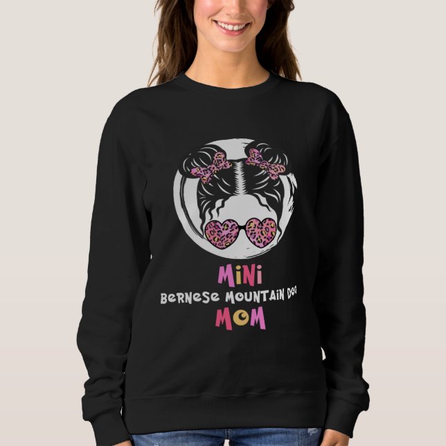 Sudadera Mini Bernese Mountain Dog Mom little girl cute (Anverso)