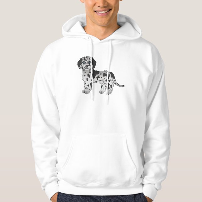 Sudadera Mini Goldendoodle Blue Merle Perro de Dibujos Anim (Anverso)