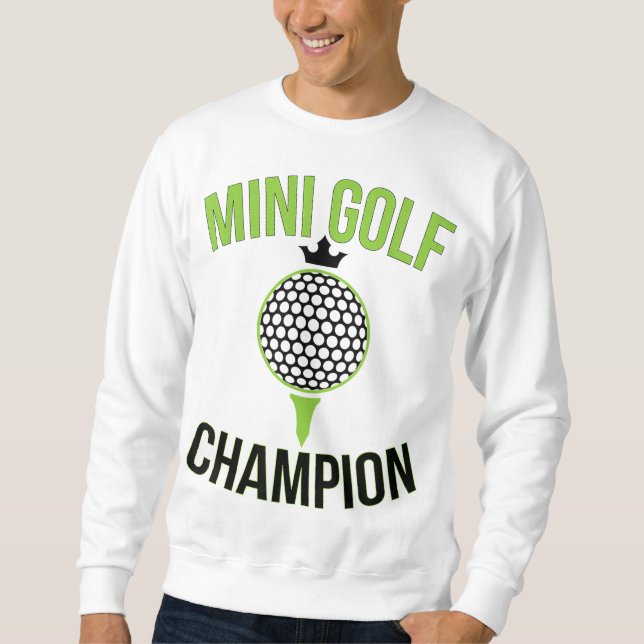 Sudadera Mini Golf Campeón de golf Funny Golfer (Anverso)