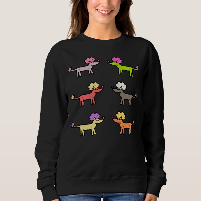 Sudadera Mini podales coloridos (Anverso)