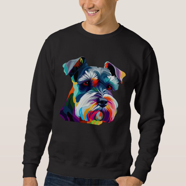 Sudadera Mini Schnauzer  Schnauzer Pop Miniature Schnauzer (Anverso)