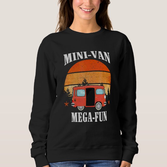 Sudadera Mini Van Mega Diversión Viaje Al Aire Libre Conduc (Anverso)