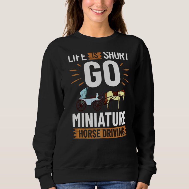 Sudadera Miniatura de la carreta de conducción de caballos  (Anverso)