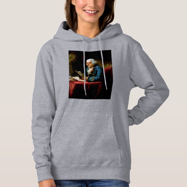 Sudadera Miniatura del retrato, Benjamin Franklin Padre fun (Anverso)