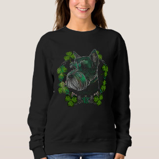 Sudadera Miniature Schnauzer Dog Mandala Irish Shamrock St 