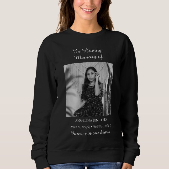 Sudadera Mínima celebración fotográfica del funeral de la v (Anverso)