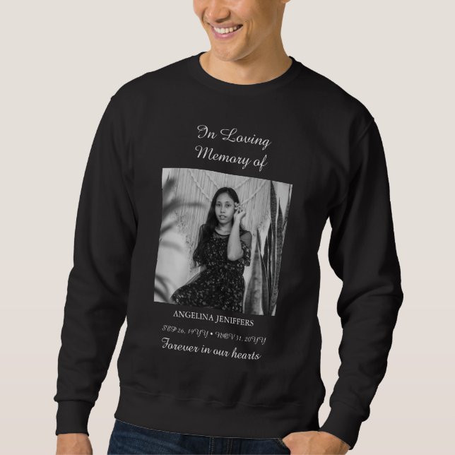 Sudadera Mínima celebración fotográfica del funeral de la v (Anverso)