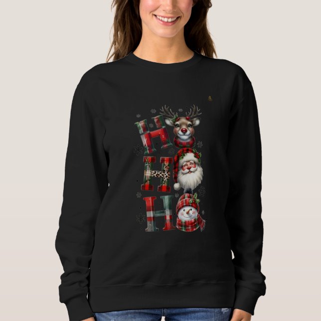Sudadera Minimal Christmas Sweatshirt | Modern Holiday Aest (Anverso)