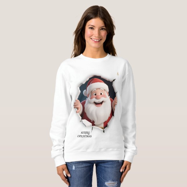 Sudadera Minimal Christmas Sweatshirt | Modern Holiday Aest (Anverso completo)