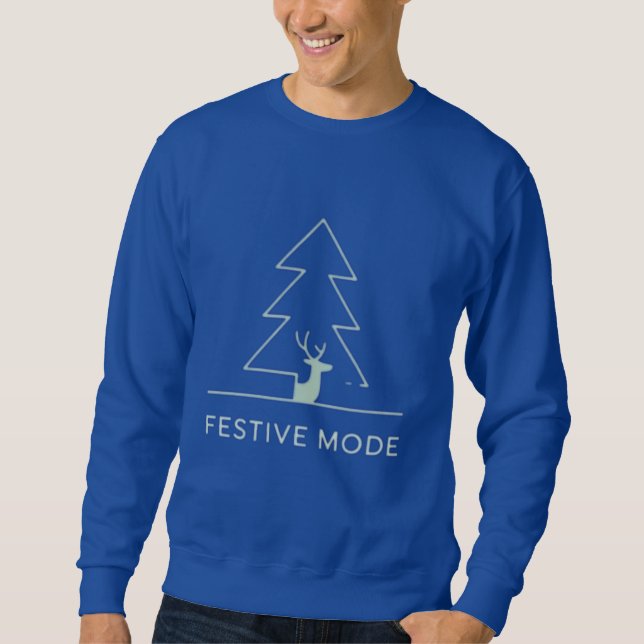 Sudadera Minimal Christmas Tree & Winter Holiday (Anverso)