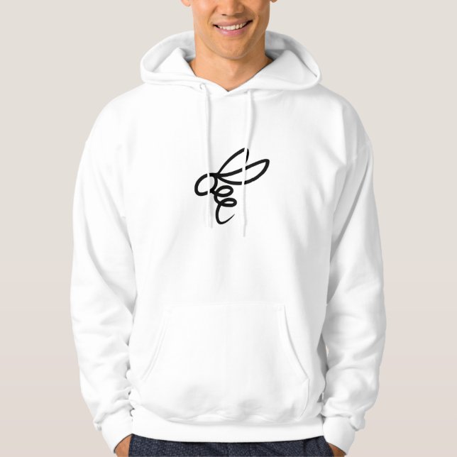 Sudadera Minimalist Bee Line Art Design – Modern Simple Bee (Anverso)