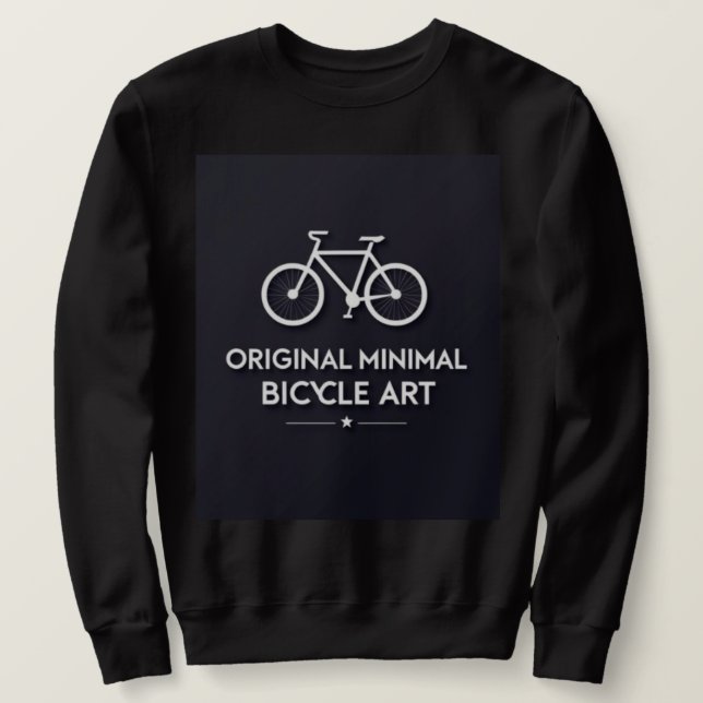 Sudadera Minimalist Bicycle Art (Anverso del diseño)