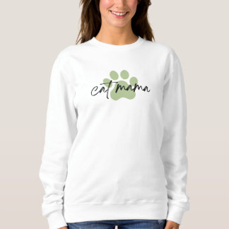 Sudadera Minimalist Cat Mama Mood Aesthetic Crewneck Sweats