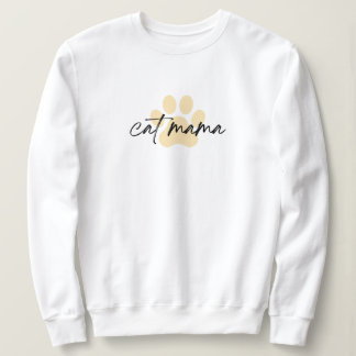 Sudadera Minimalist Cat Mama Mood Aesthetic Crewneck Sweats