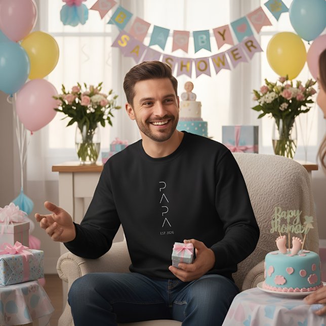 Sudadera Minimalist Dad to Be Shirt | Modern New Father2026 (Subido por el creador)