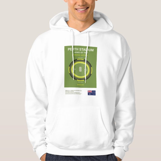 Sudadera Minimalist Perth Cricket Ground Line Print Hoodie (Anverso)