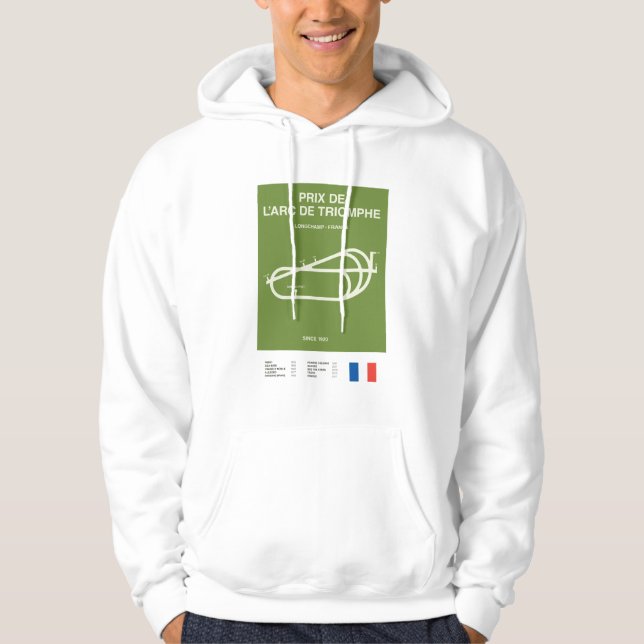 Sudadera Minimalist Prix De L'Arc De Triomphe Racing Hoodie (Anverso)