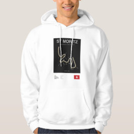 Sudadera Minimalist St Moritz Bobsleigh Line Hoodie Blk